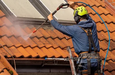 Démoussage et hydrofuge de toiture à Charbonnières